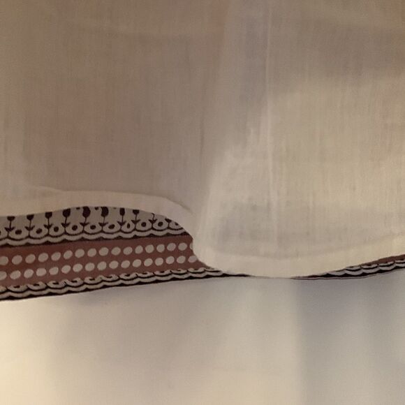 Blue Plate brown and white patterned skirt. Fully lined Size 10 - Picture 3 of 7